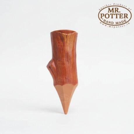 Handcrafted wooden pestle with a polished finish for traditional cooking and grinding purposes.