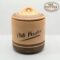 Handmade chili powder spice jar, ceramic storage container, Mr. Potter Sri Lanka product.