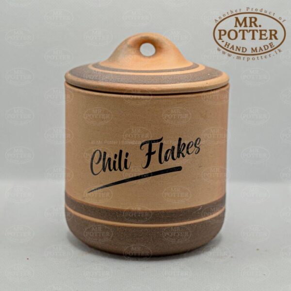 Handmade Ceramic Chili Flakes Spice Jar - Mr. Potter Sri Lanka.
