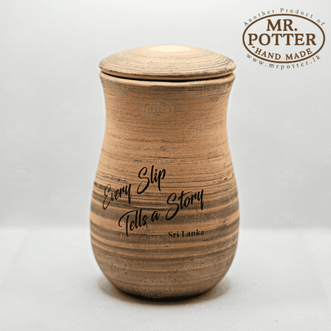Handmade wooden story jar from Sri Lanka for storytelling and decoration | Mr. Potter.